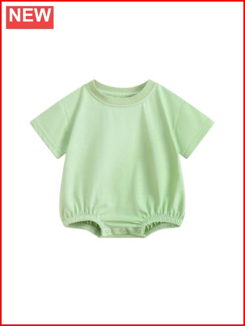 Organic Cotton Baby Bubble Romper Short Sleeve Bodysuit Boys Girls Unisex